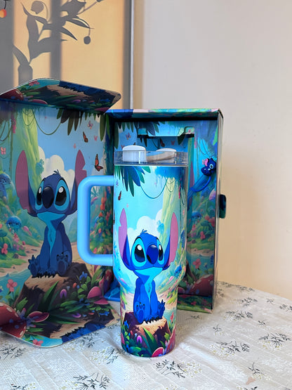 Licensed Stainless Steel Insulated Tumbler | The Nightmare Before Christmas Series | 30oz Mug with Straw & Handle | Gift Box Edition