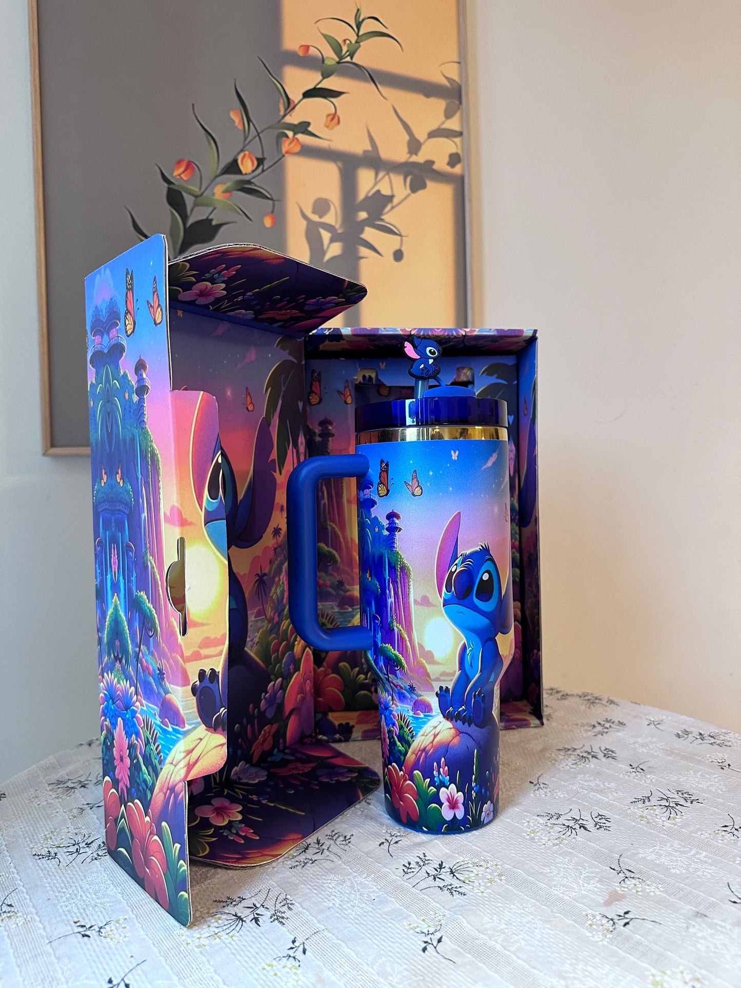 Licensed Stainless Steel Insulated Tumbler | The Nightmare Before Christmas Series | 30oz Mug with Straw & Handle | Gift Box Edition