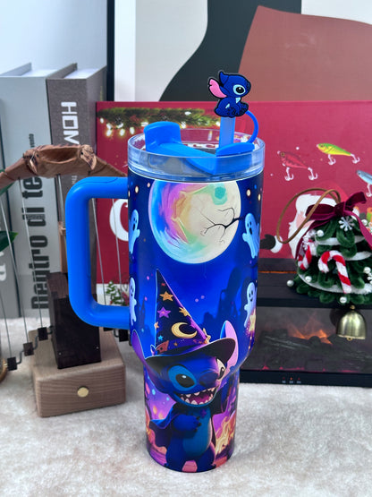 ✨Stainless Steel Tumbler with Lid & Straw | Cute Large-Capacity Insulated Mug | Creative Gift Cup