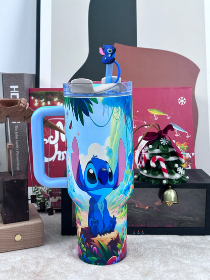 Licensed Stainless Steel Insulated Tumbler | The Nightmare Before Christmas Series | 30oz Mug with Straw & Handle | Gift Box Edition